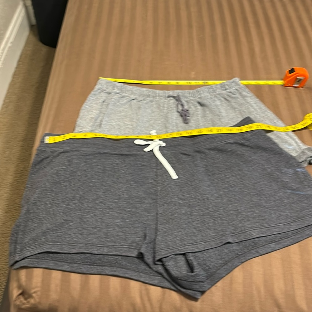 Sleep shorts. Dark grey old navy. Light grey off brand